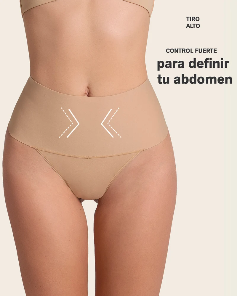 Culotte gainante brésilienne taille haute avec ceinture large pour un contrôle fort