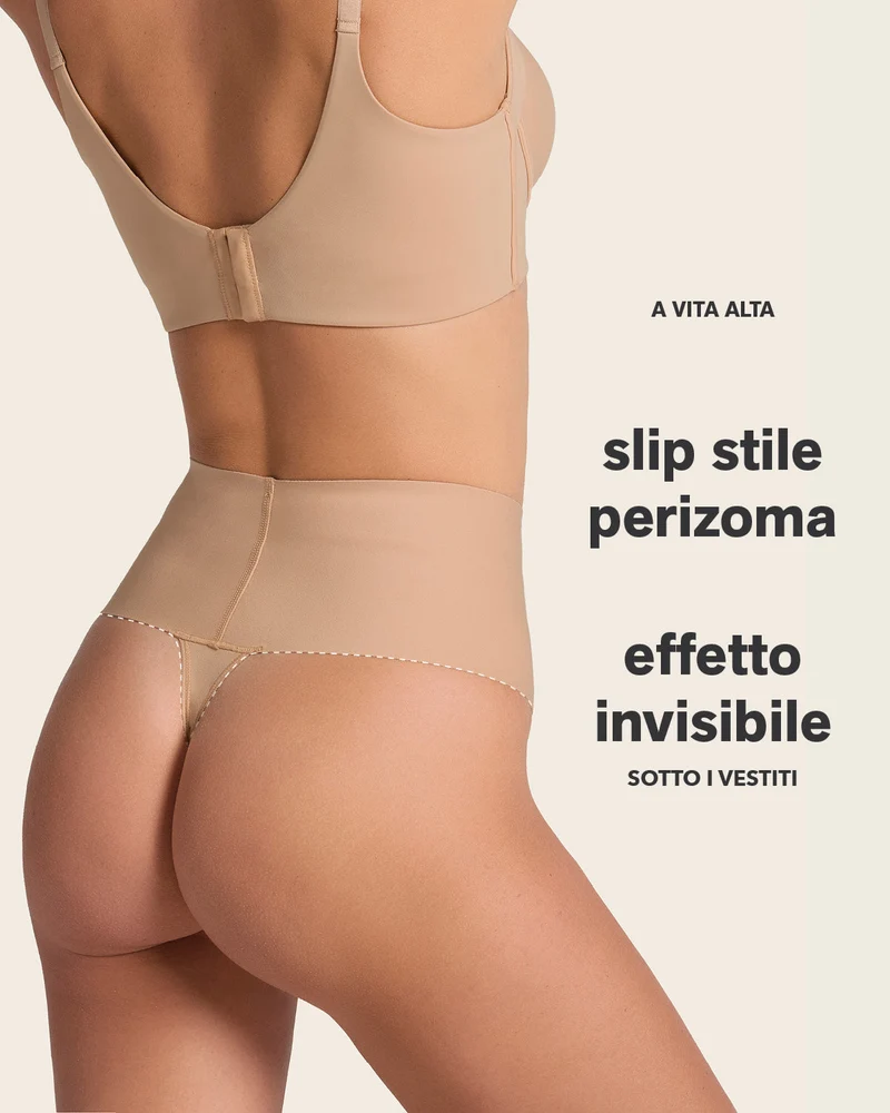 Culotte gainante brésilienne taille haute avec ceinture large pour un contrôle fort
