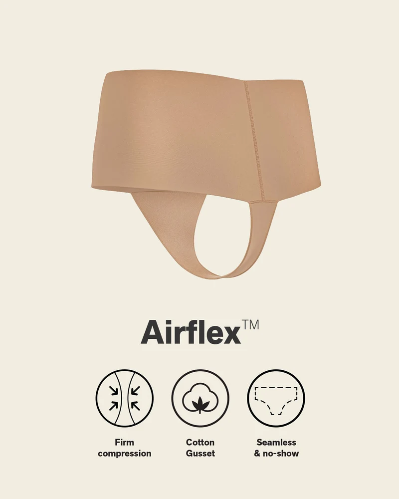 Culotte gainante brésilienne taille haute avec ceinture large pour un contrôle fort