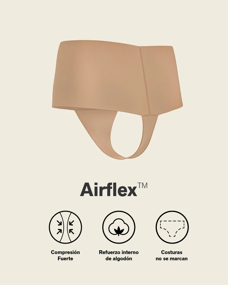 Culotte gainante brésilienne taille haute avec ceinture large pour un contrôle fort