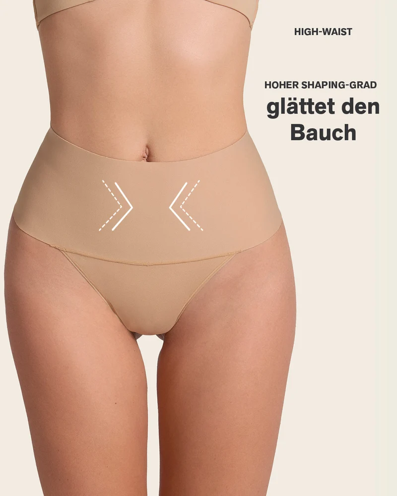 Culotte gainante brésilienne taille haute avec ceinture large pour un contrôle fort