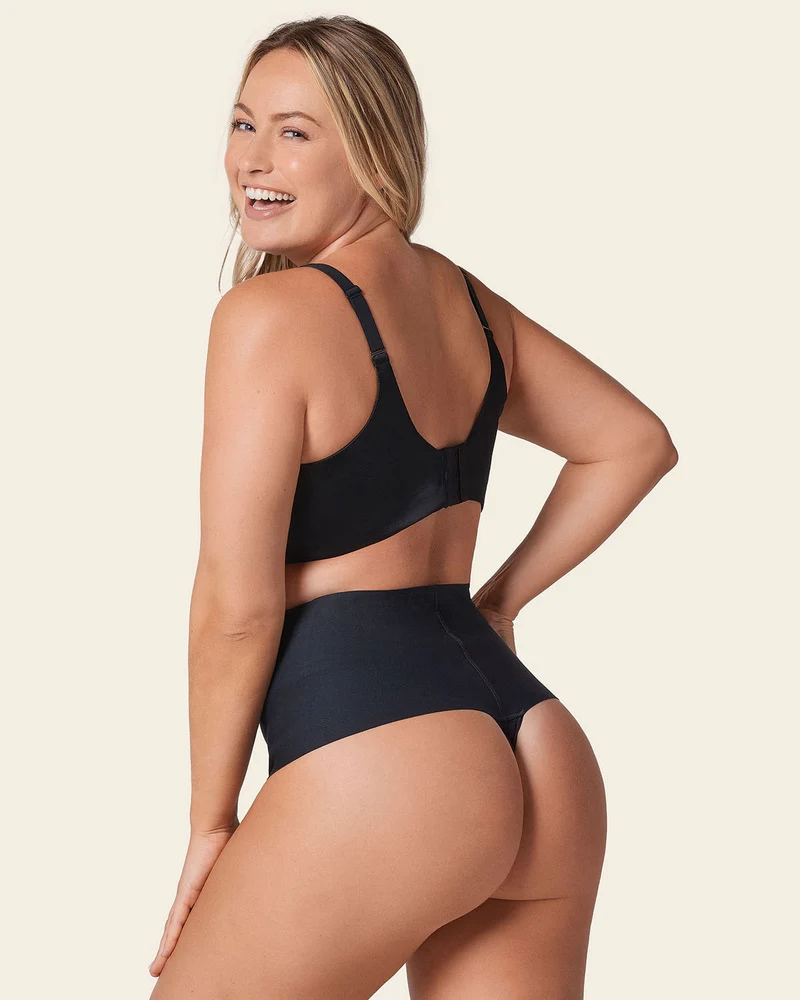 Culotte gainante brésilienne taille haute avec ceinture large pour un contrôle fort
