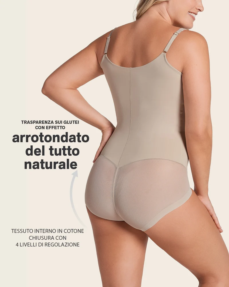 Body à contrôle fort avec bonnets arqués
