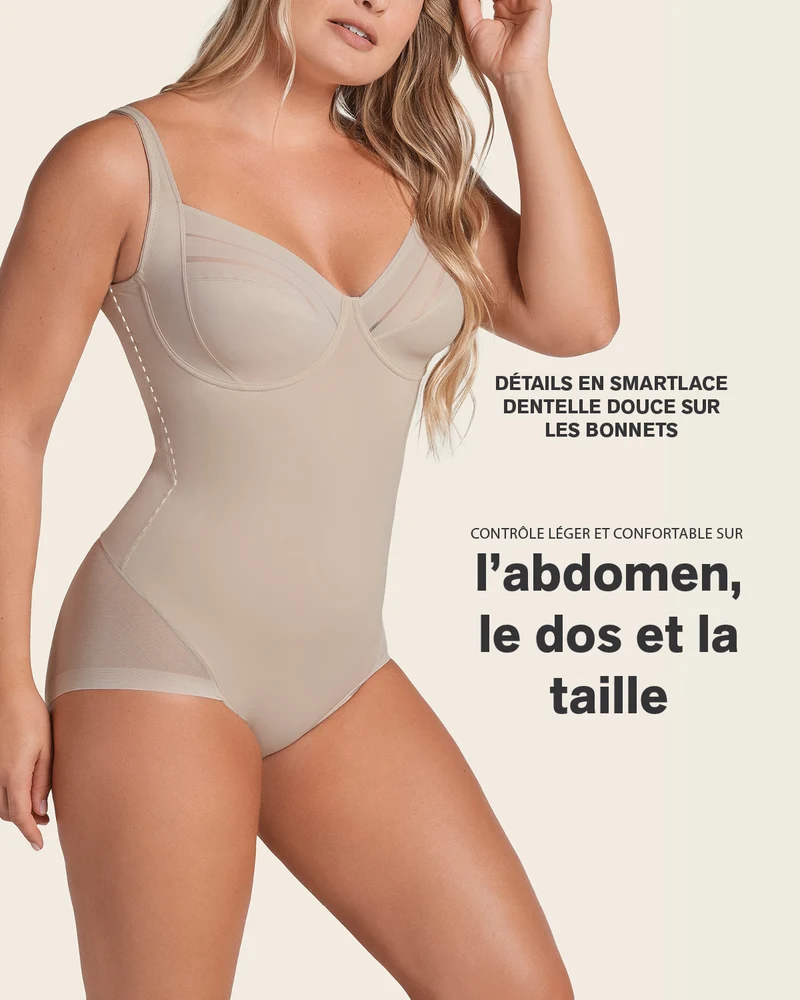 Body à contrôle fort avec bonnets arqués