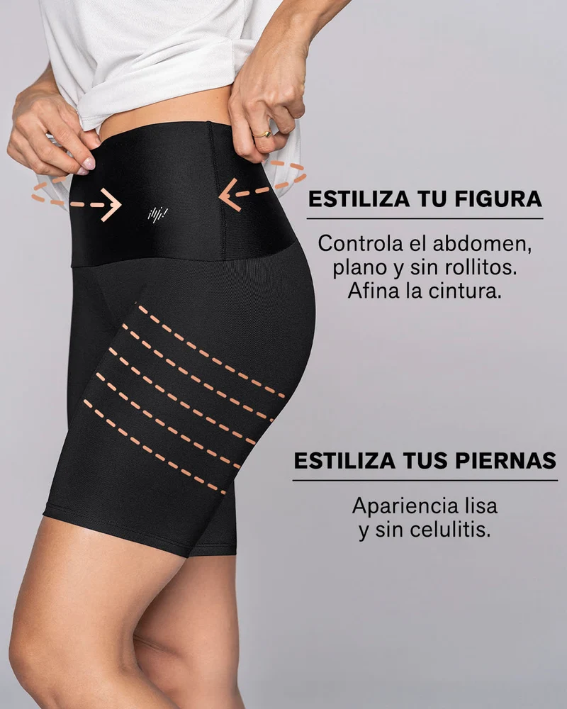 Cycliste avec contrôle de l'abdomen et des cuisses