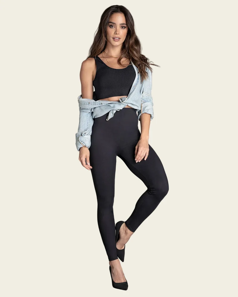 Legging avec contrôle de la taille et du ventre