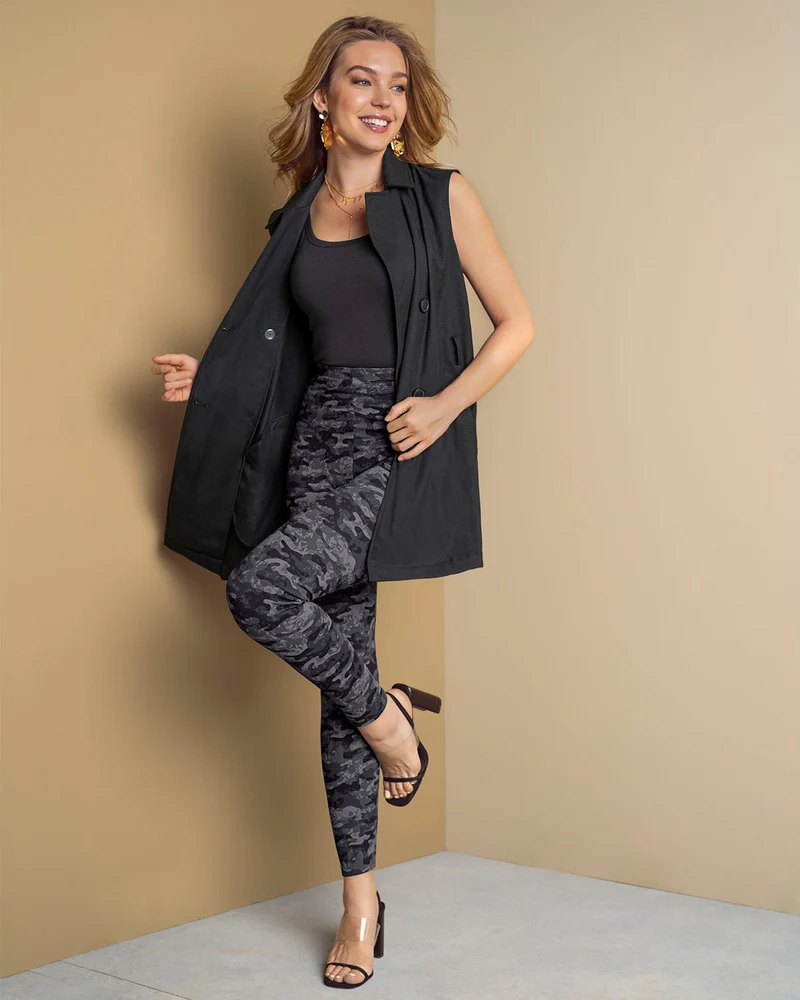 Legging avec contrôle de la taille et du ventre