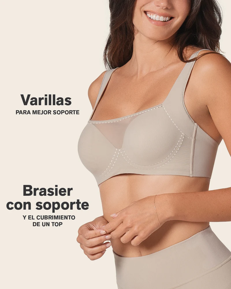 Soutien-gorge avec une bonne couvrance des emmanchures et du dos