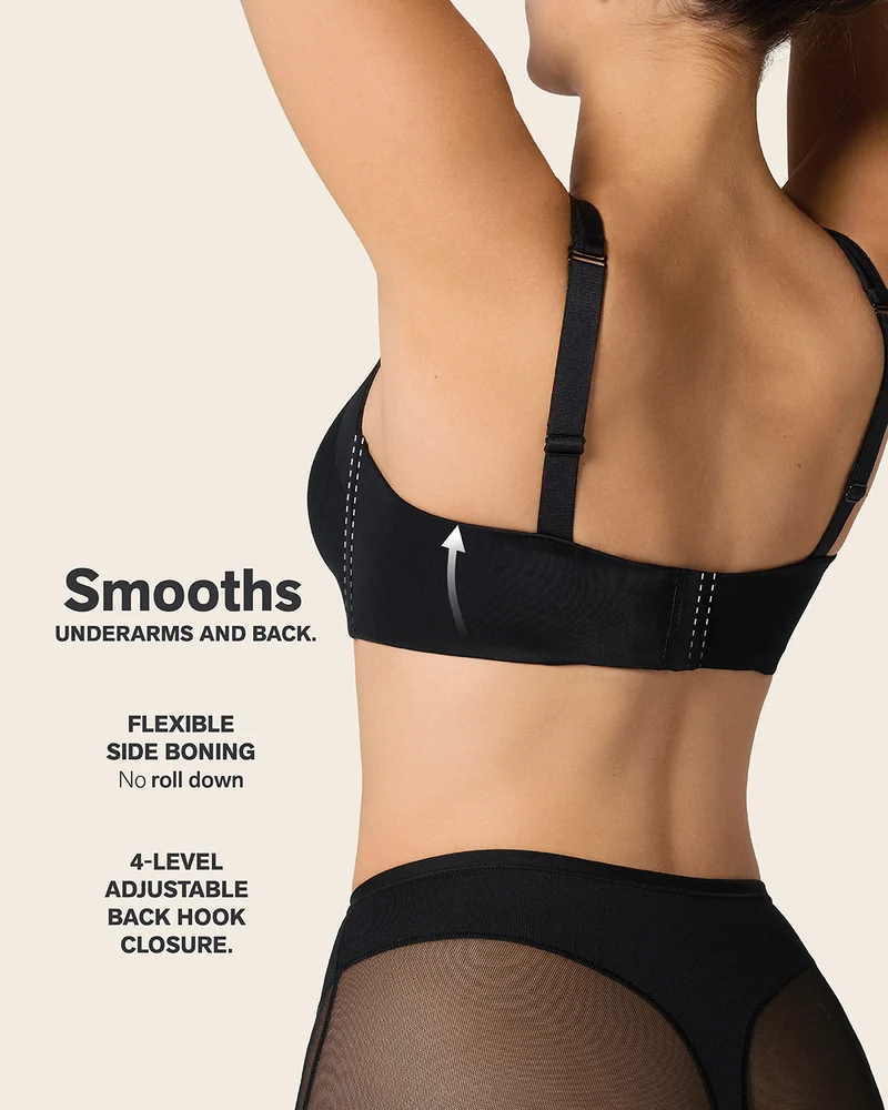 Soutien-gorge avec une bonne couvrance des emmanchures et du dos
