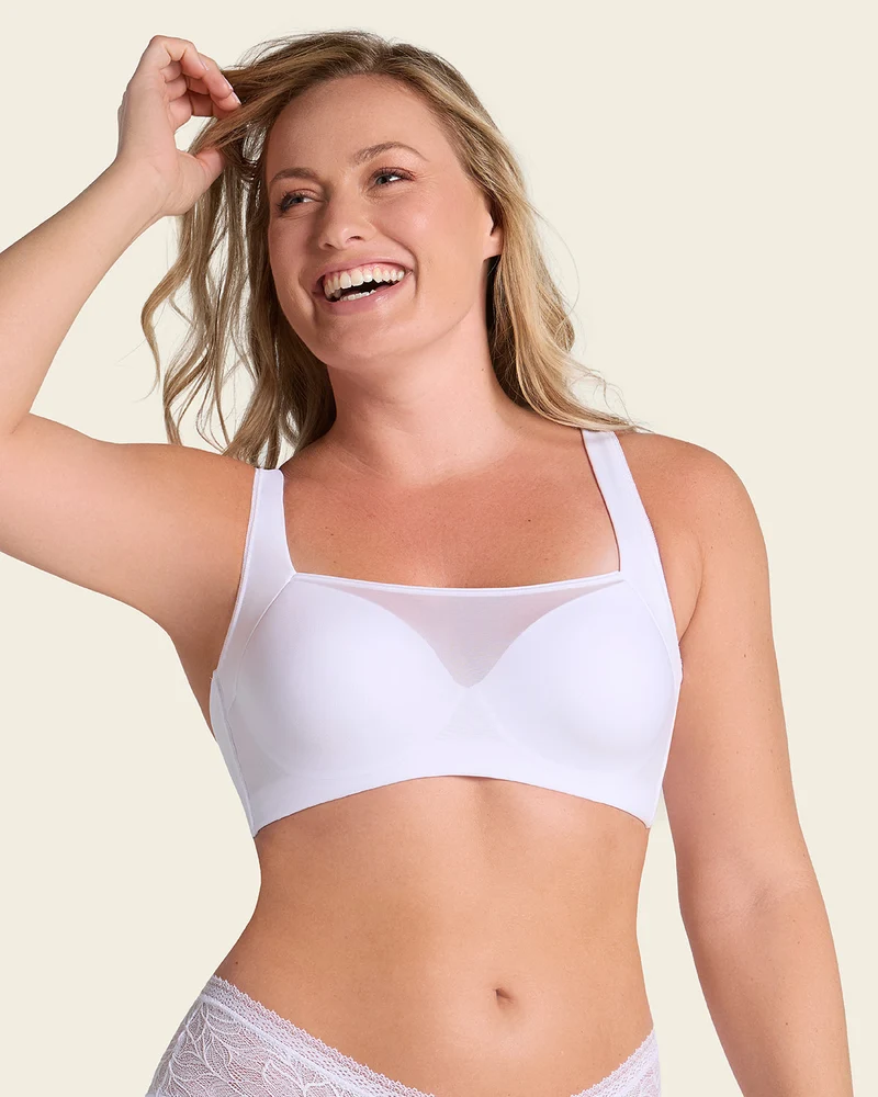 Soutien-gorge avec une bonne couvrance des emmanchures et du dos