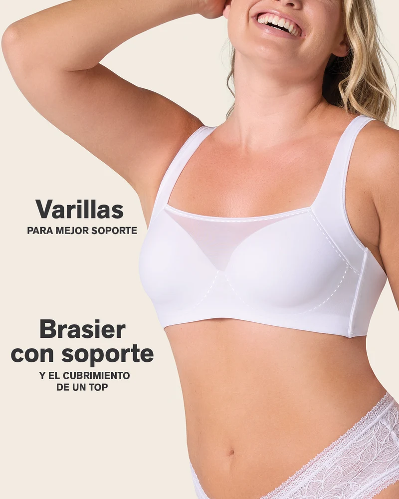 Soutien-gorge avec une bonne couvrance des emmanchures et du dos