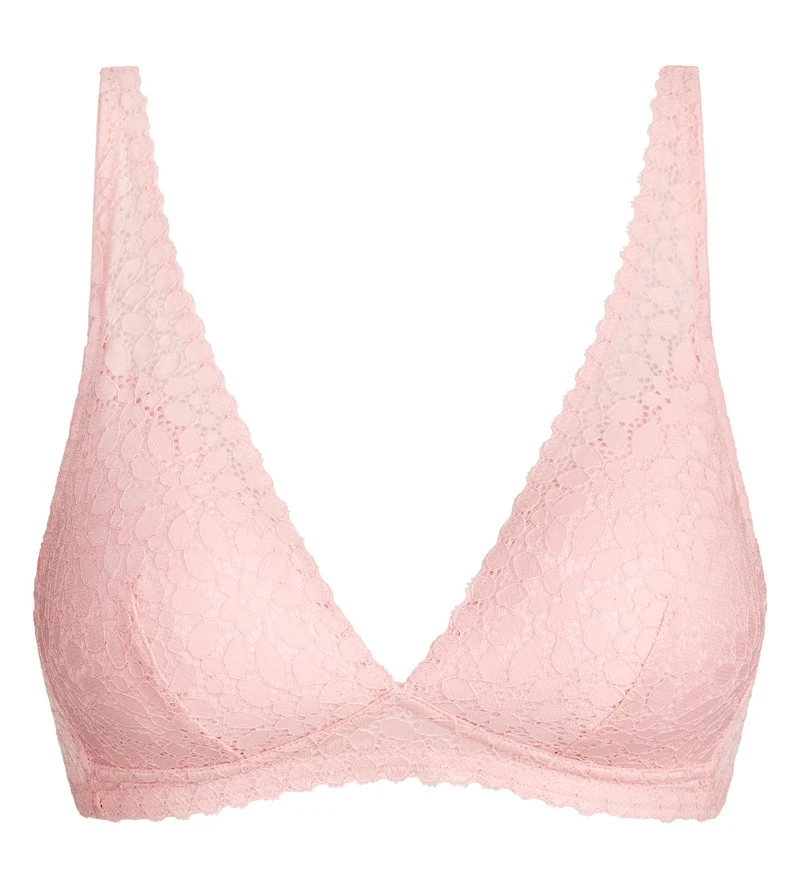 Soutien-gorge triangle paddé sans armatures rose pétale Daily Dentelle