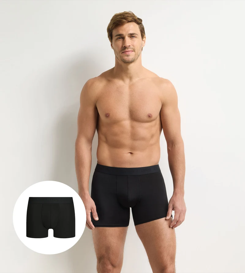 Boxer Homme Ultra Stretch Viscose Noir