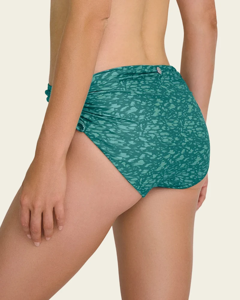 Bas de bikini taille haute écologique avec contrôle doux