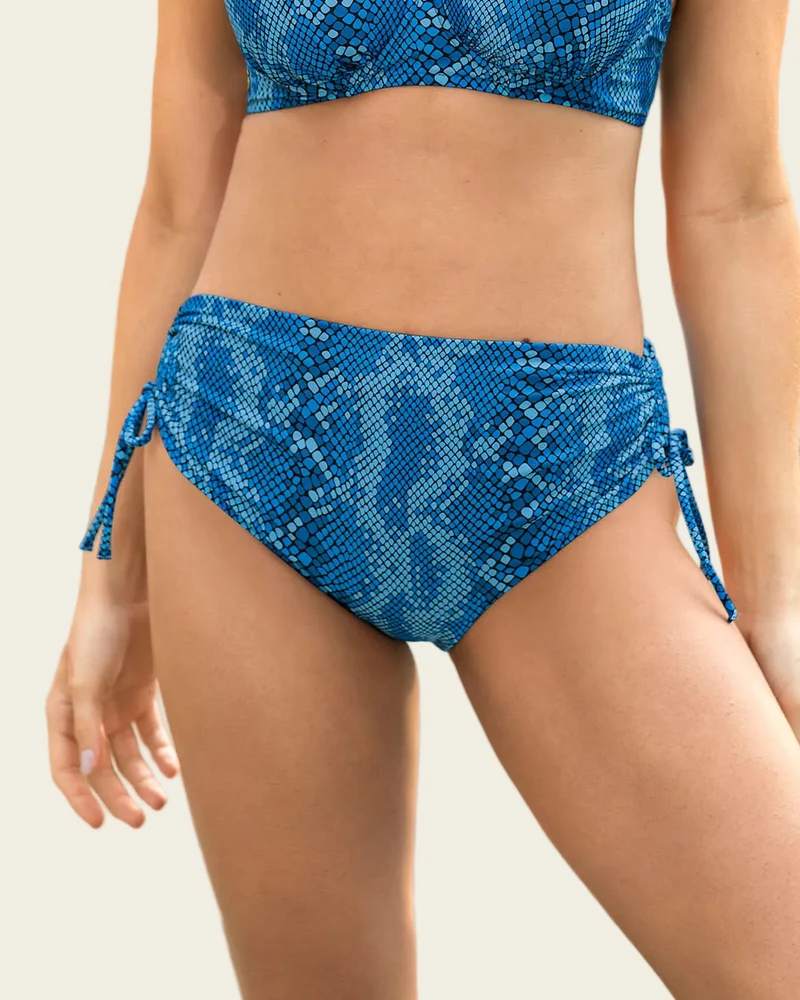 Bas de bikini taille haute écologique avec contrôle doux