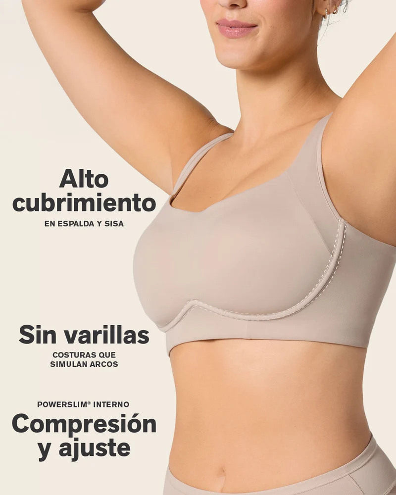 Soutien-gorge sans armature ultra-confortable, à maintien élevé et couvrance