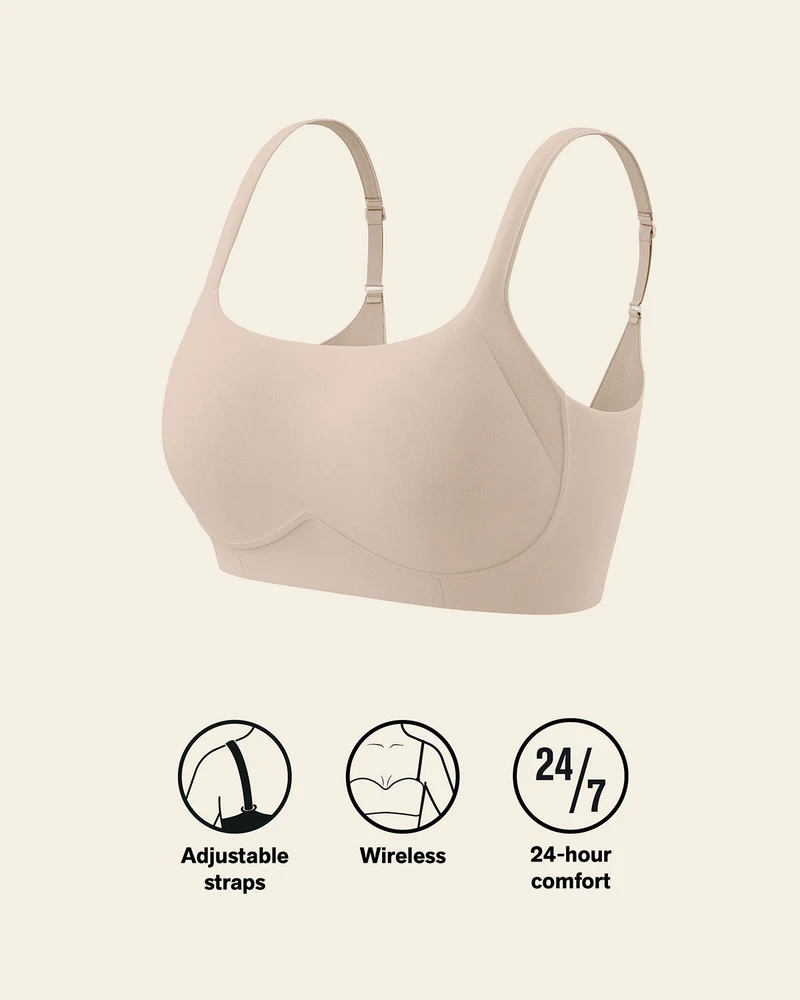 Soutien-gorge sans armature ultra-confortable, à maintien élevé et couvrance