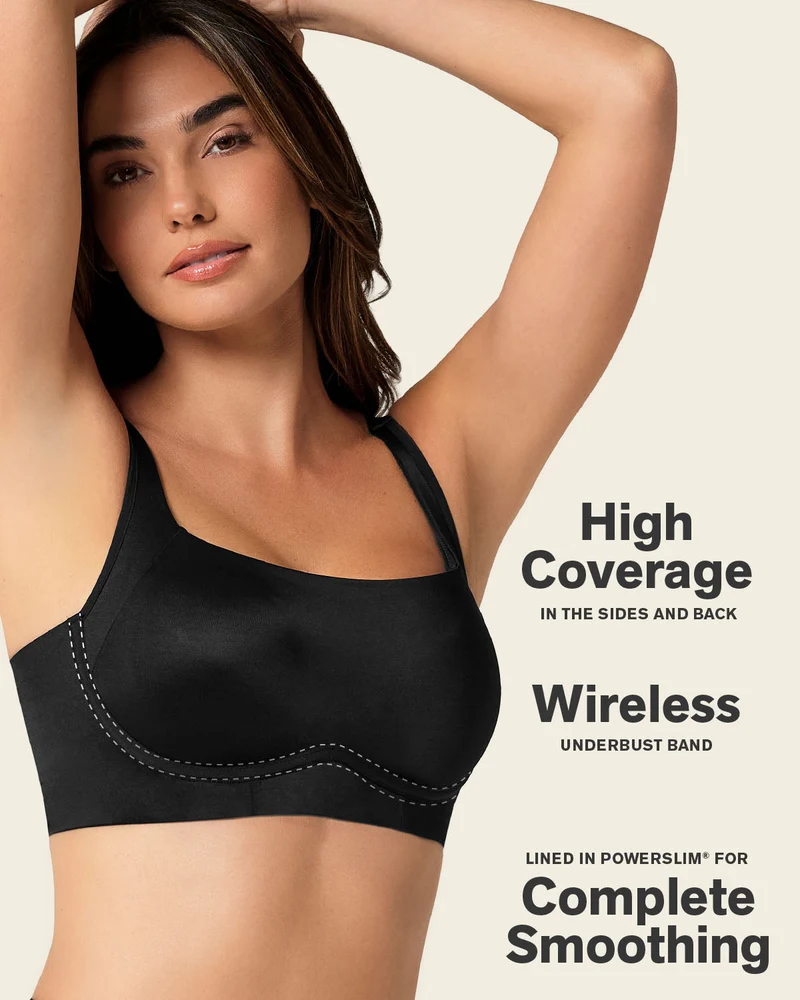 Soutien-gorge sans armature ultra-confortable, à maintien élevé et couvrance