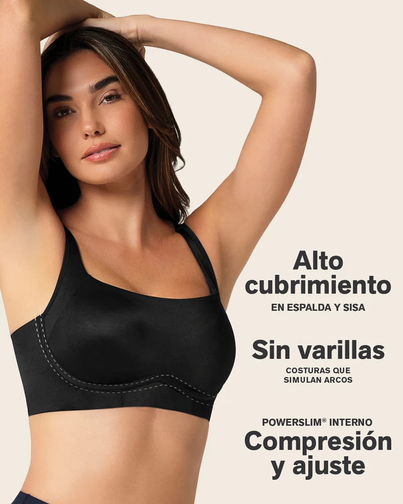Soutien-gorge sans armature ultra-confortable, à maintien élevé et couvrance