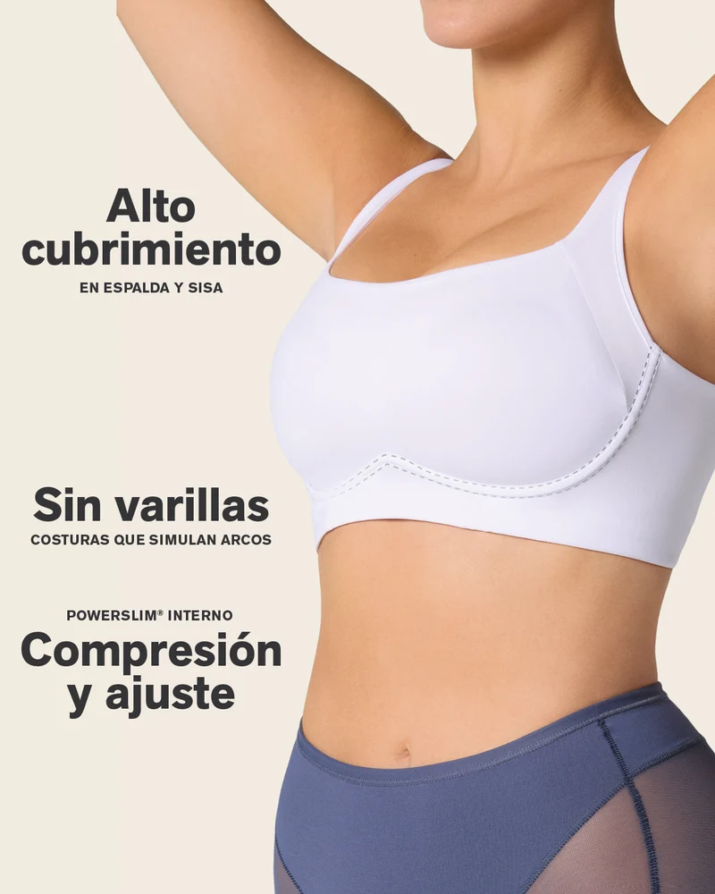 Soutien-gorge sans armature ultra-confortable, à maintien élevé et couvrance