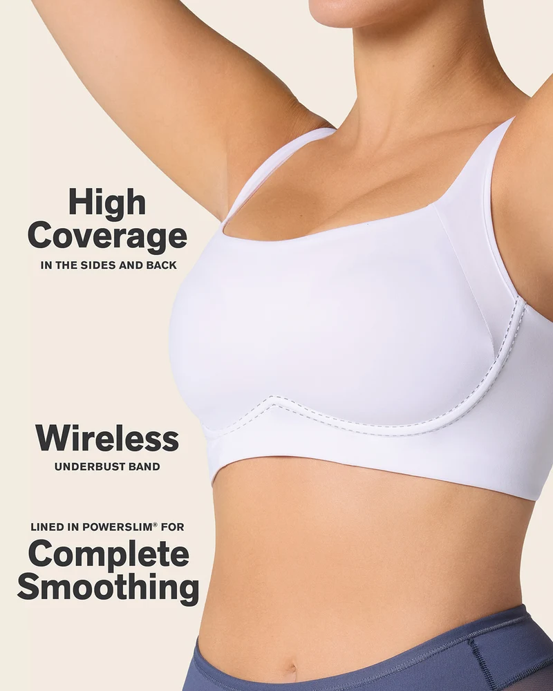 Soutien-gorge sans armature ultra-confortable, à maintien élevé et couvrance