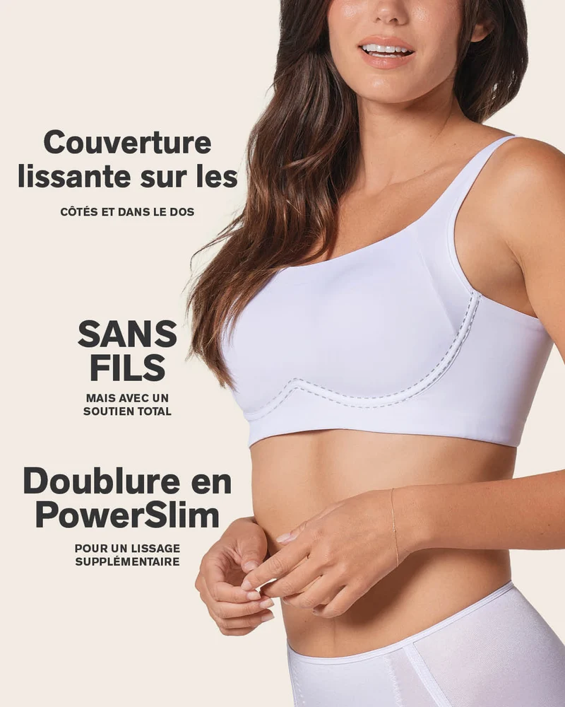 Soutien-gorge sans armature ultra-confortable, à maintien élevé et couvrance