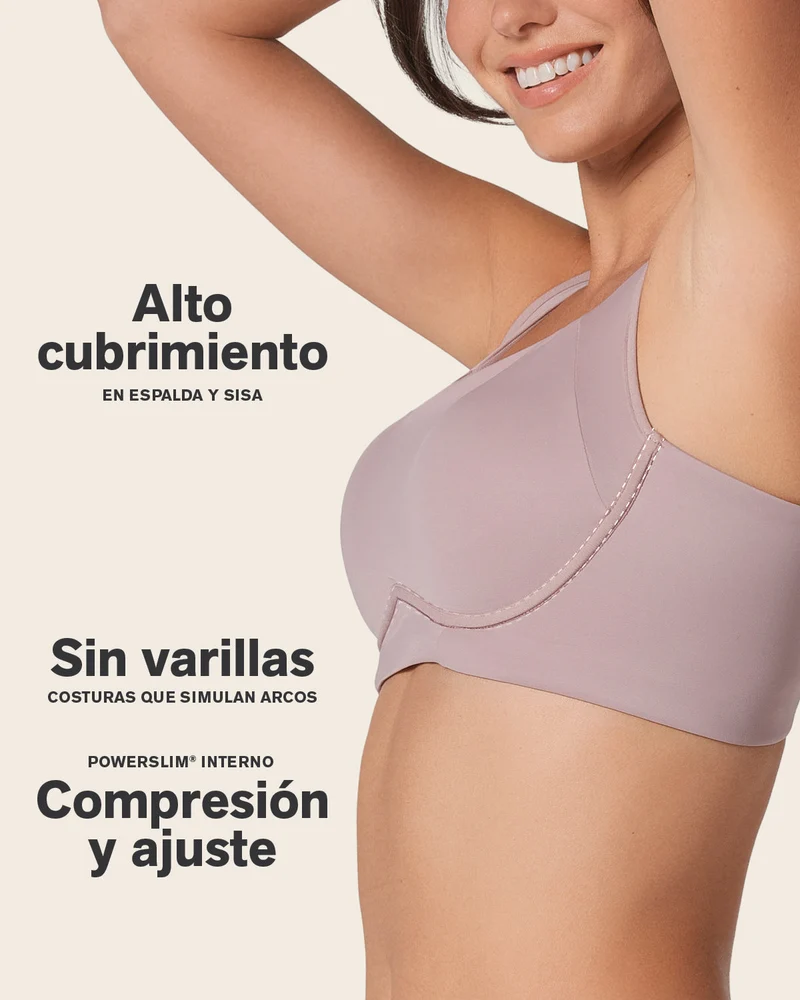 Soutien-gorge sans armature ultra-confortable, à maintien élevé et couvrance