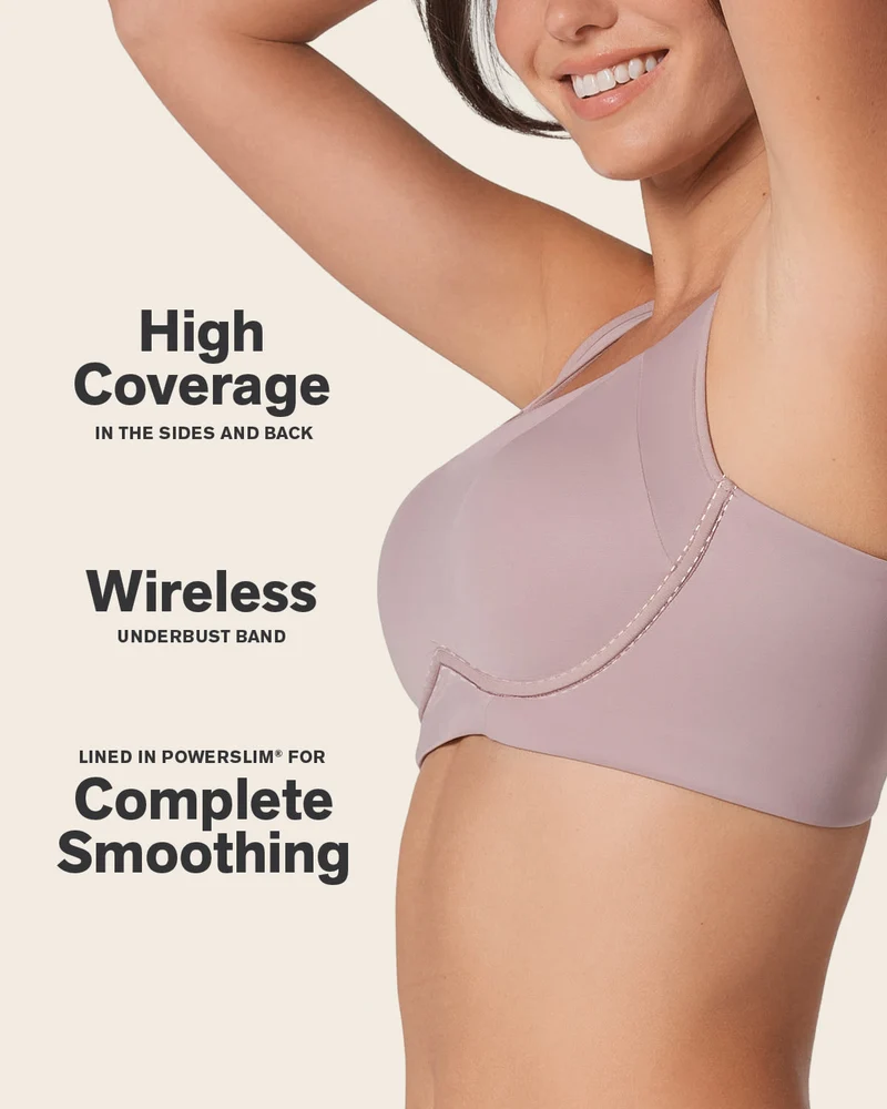 Soutien-gorge sans armature ultra-confortable, à maintien élevé et couvrance