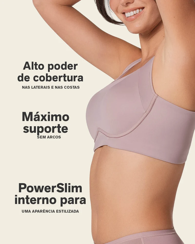 Soutien-gorge sans armature ultra-confortable, à maintien élevé et couvrance