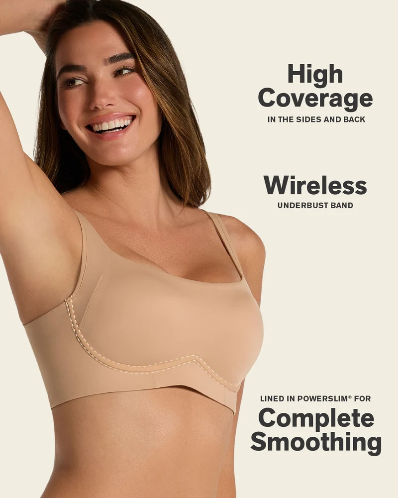 Soutien-gorge sans armature ultra-confortable, à maintien élevé et couvrance