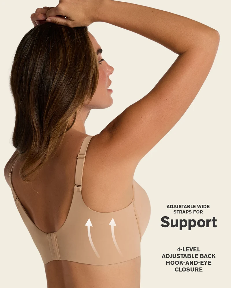 Soutien-gorge sans armature ultra-confortable, à maintien élevé et couvrance