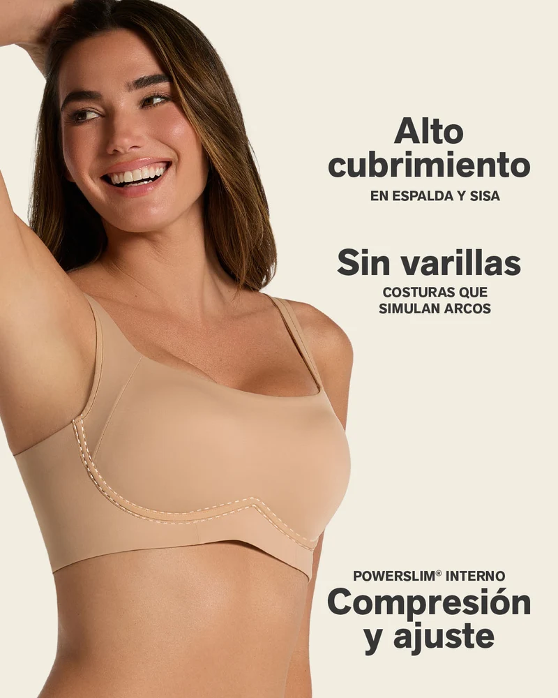 Soutien-gorge sans armature ultra-confortable, à maintien élevé et couvrance