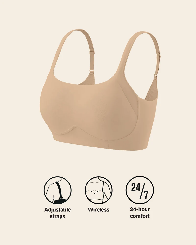 Soutien-gorge sans armature ultra-confortable, à maintien élevé et couvrance