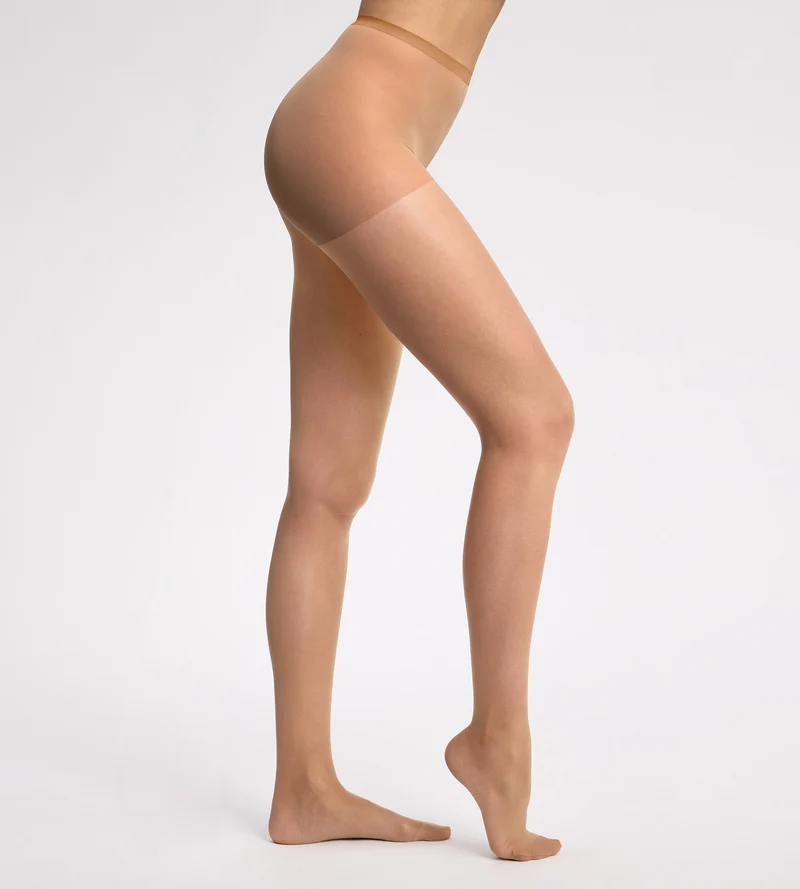 Collant transparent Nude medium foncé
