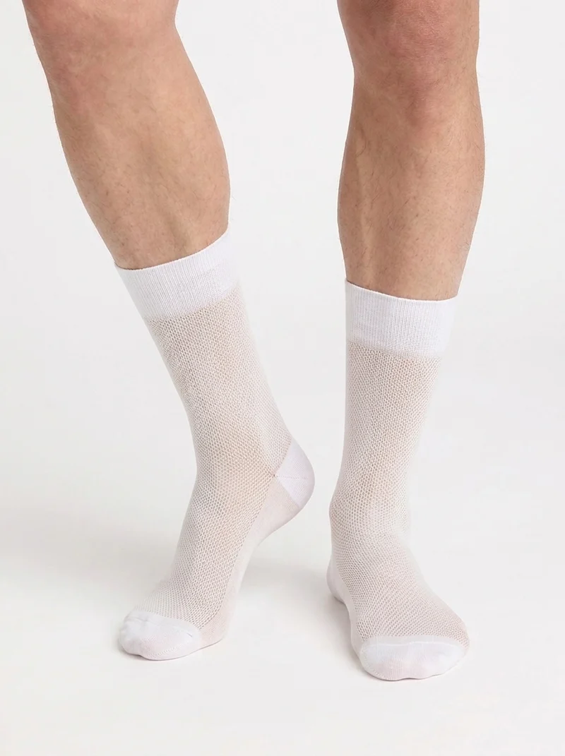 Chaussettes homme coton gris souris La Mode