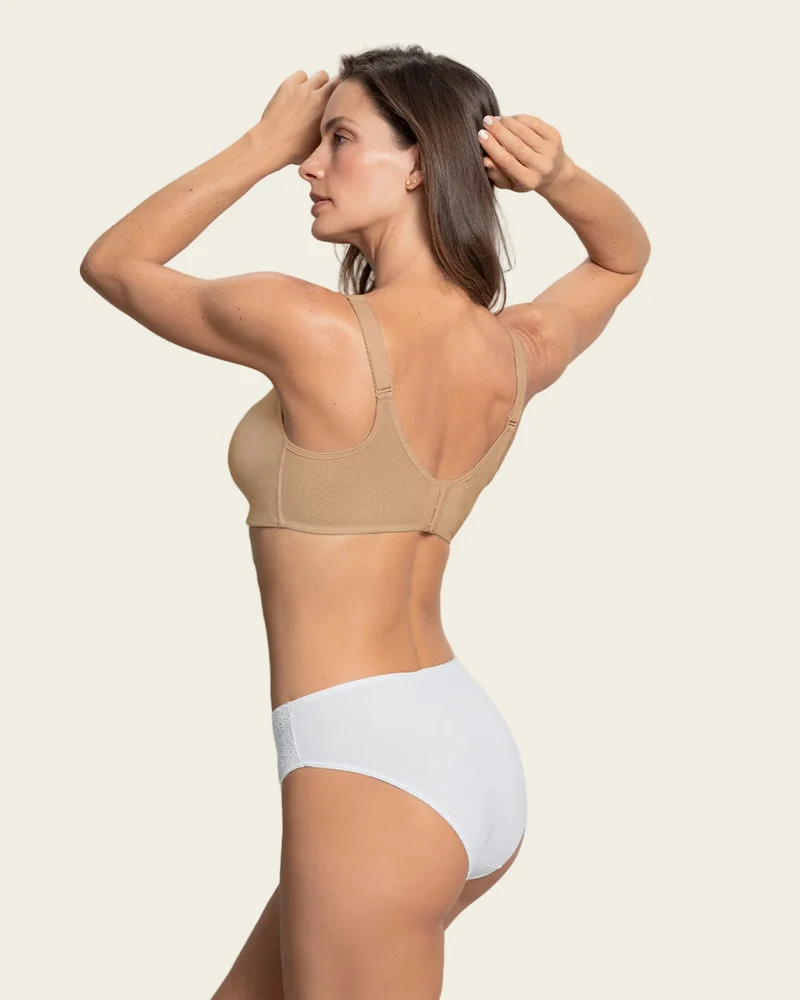 Soutien-gorge haute couvrance en coton