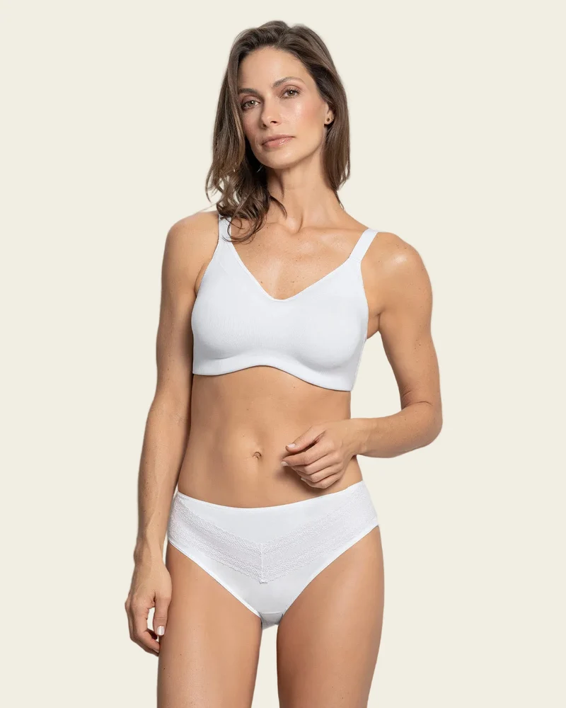 Soutien-gorge haute couvrance en coton