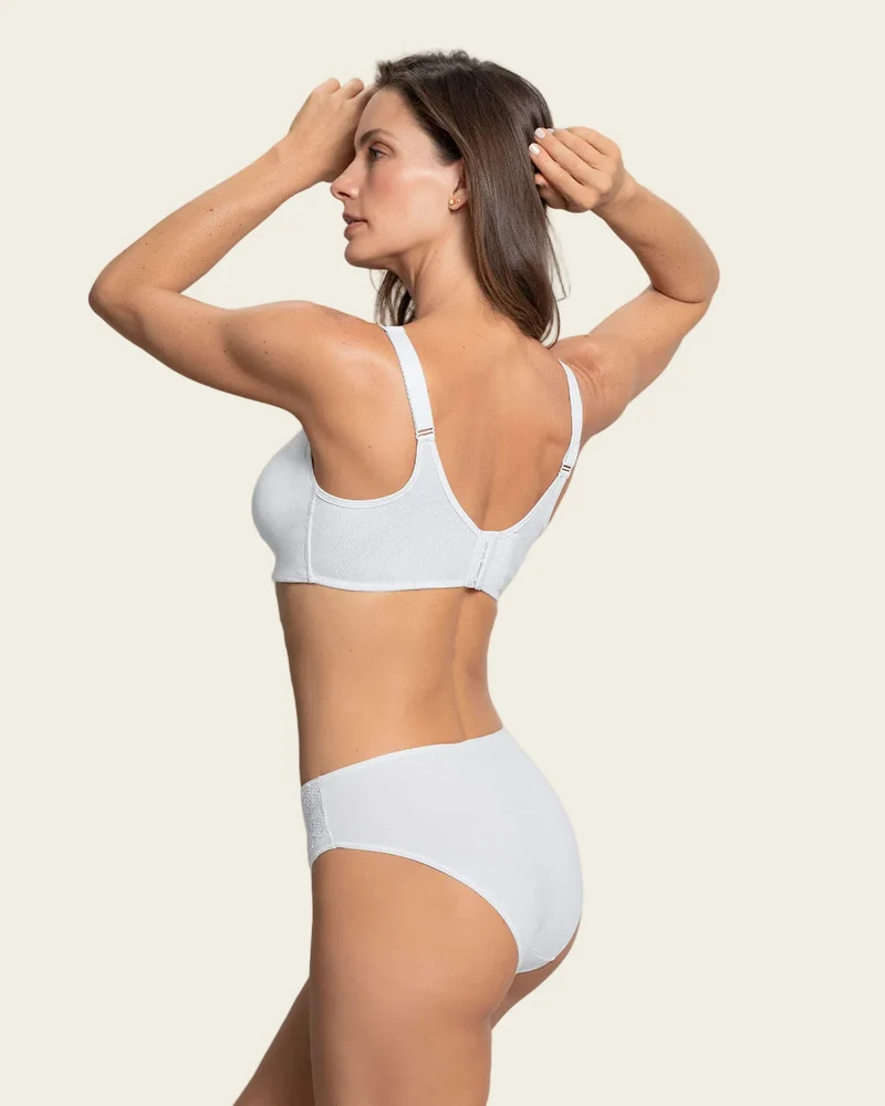 Soutien-gorge haute couvrance en coton