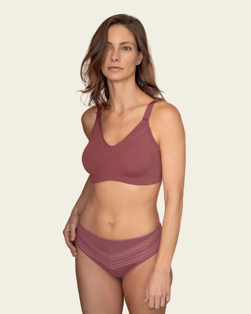 Soutien-gorge haute couvrance en coton