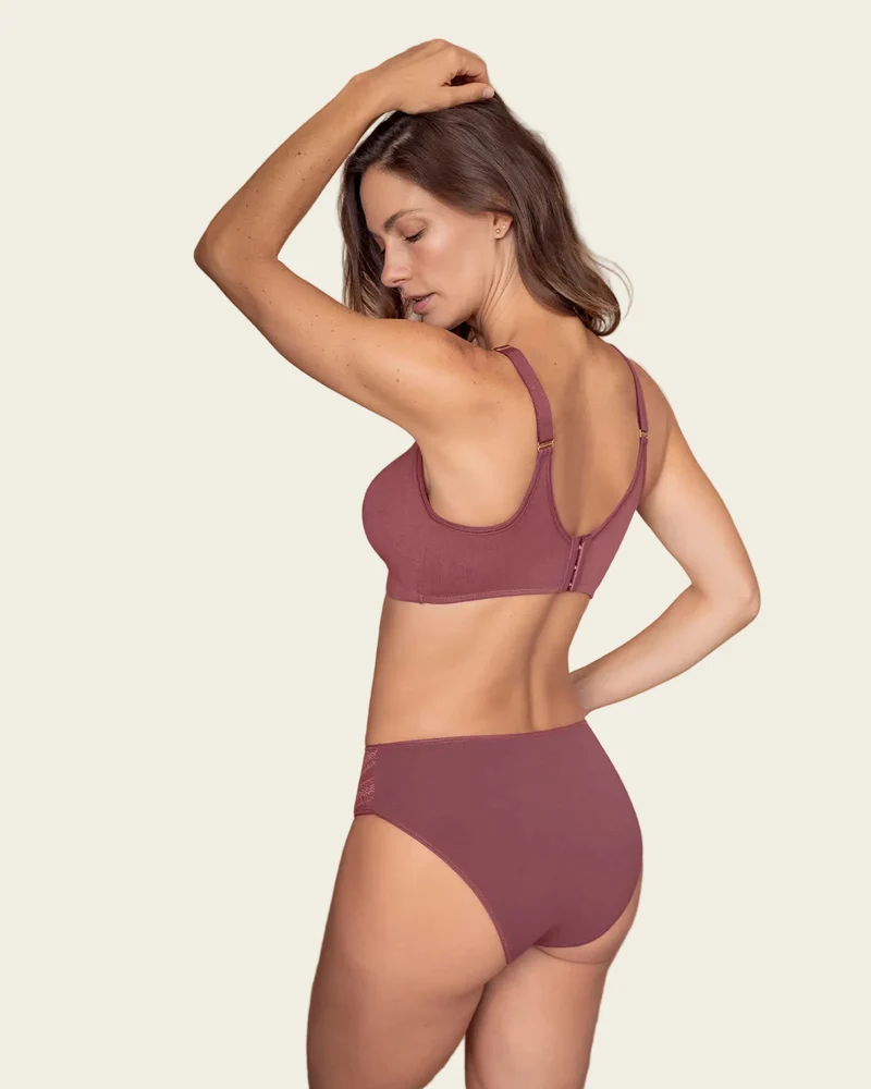 Soutien-gorge haute couvrance en coton