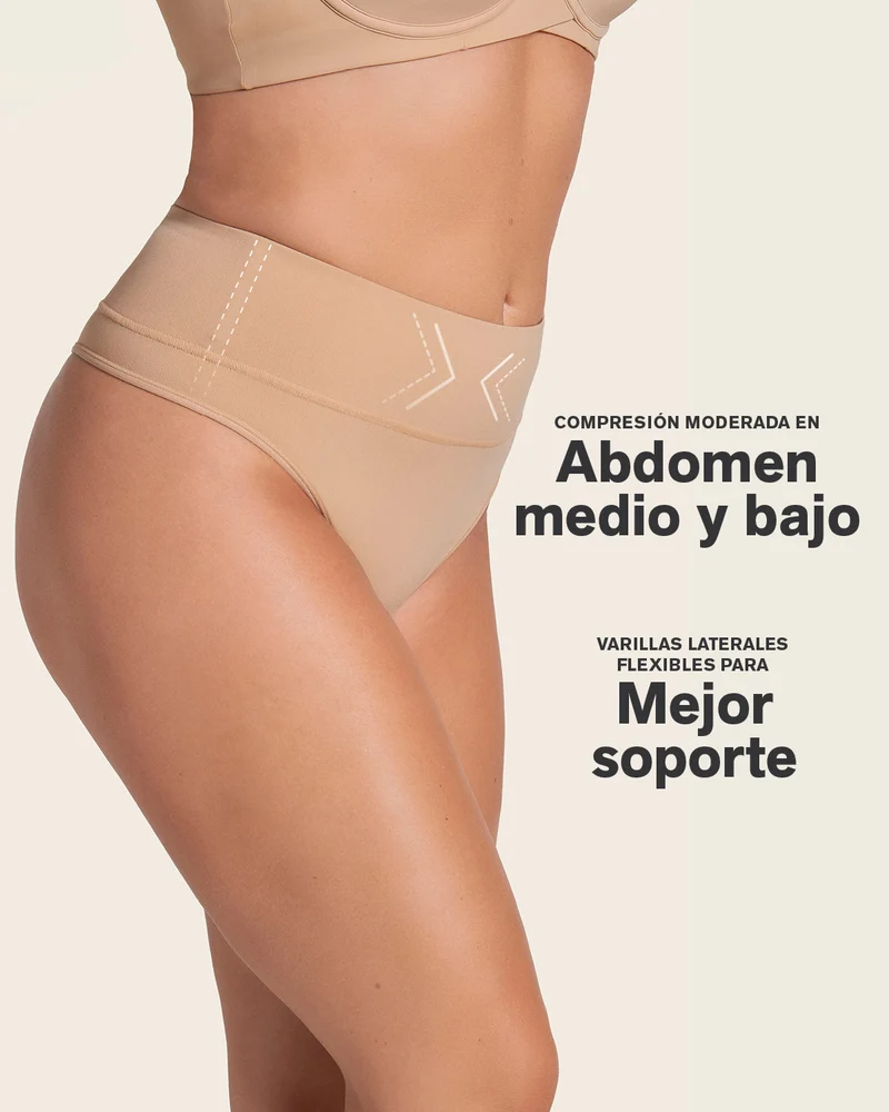 String amincissant taille haute à contrôle modéré sans coutures