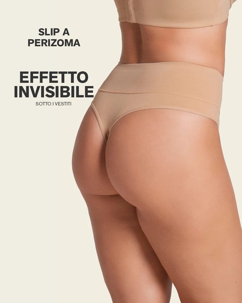 String amincissant taille haute à contrôle modéré sans coutures