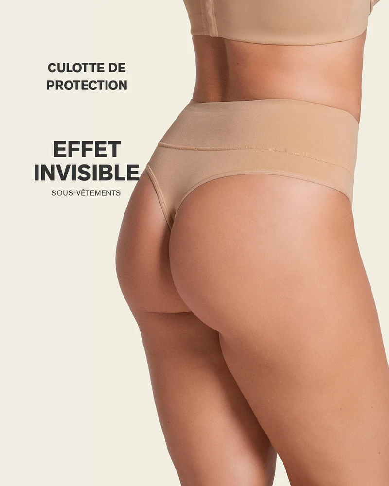 String amincissant taille haute à contrôle modéré sans coutures