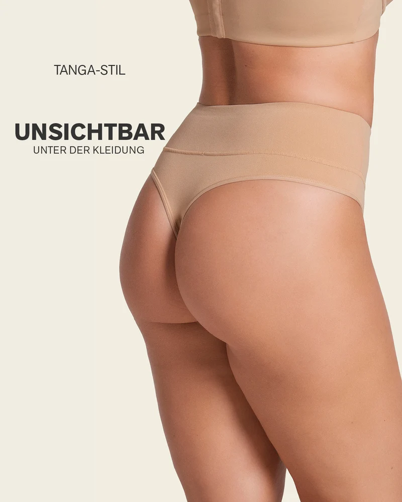 String amincissant taille haute à contrôle modéré sans coutures