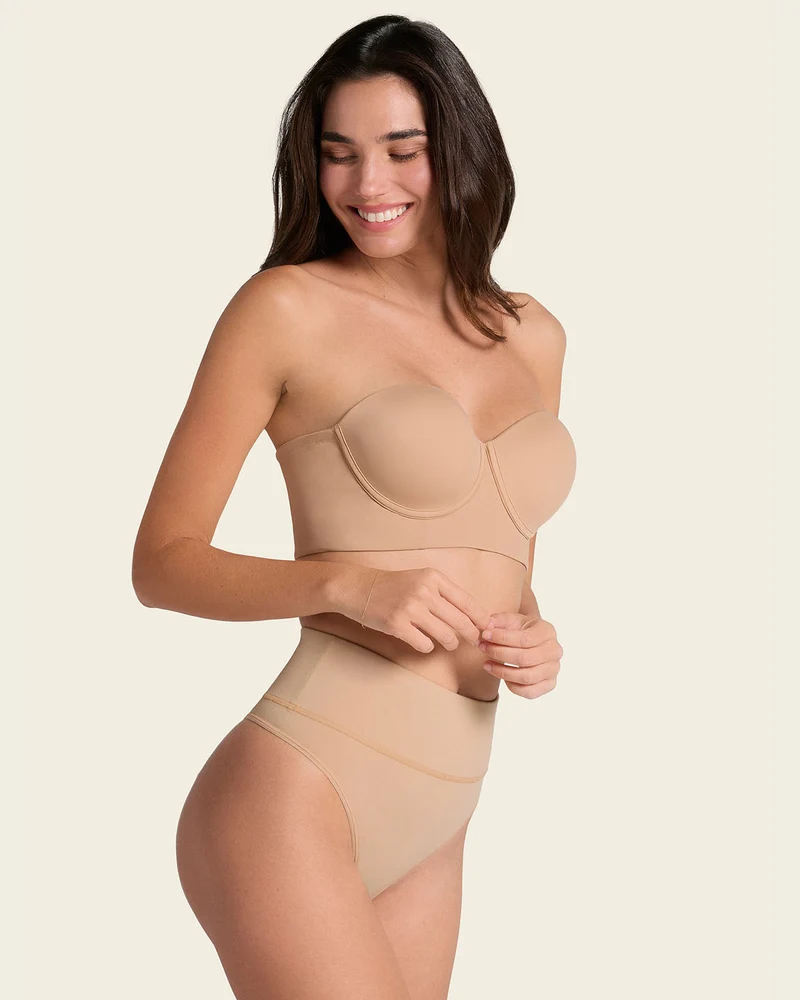 String amincissant taille haute à contrôle modéré sans coutures