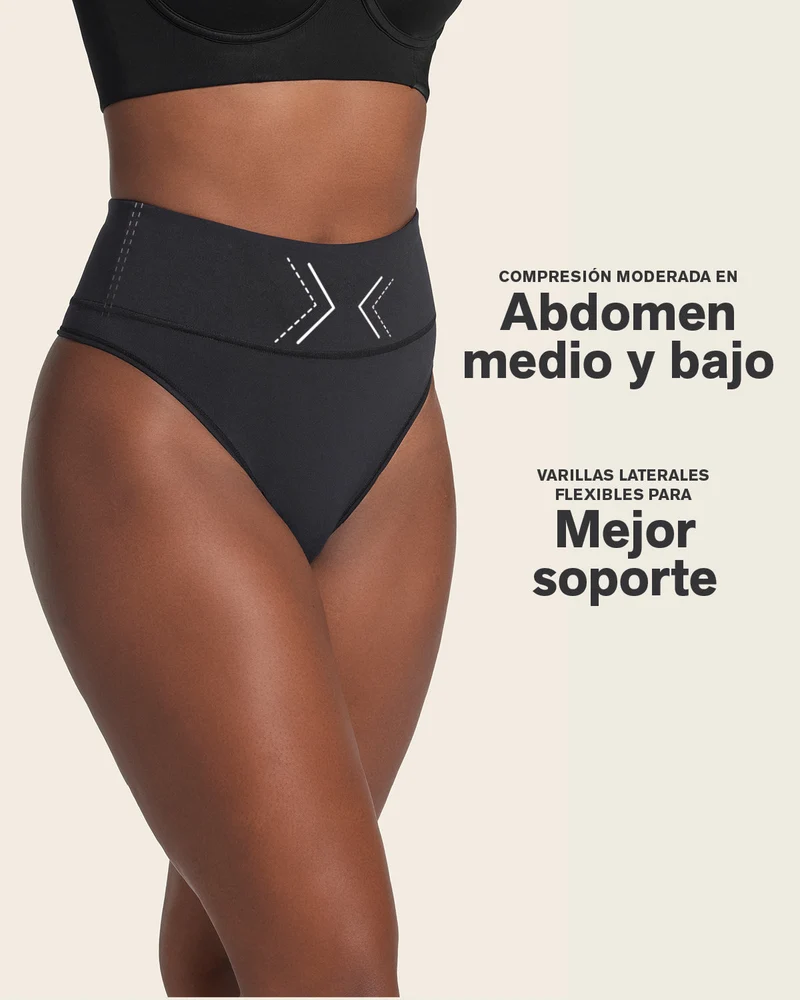 String amincissant taille haute à contrôle modéré sans coutures
