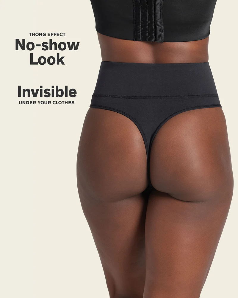 String amincissant taille haute à contrôle modéré sans coutures