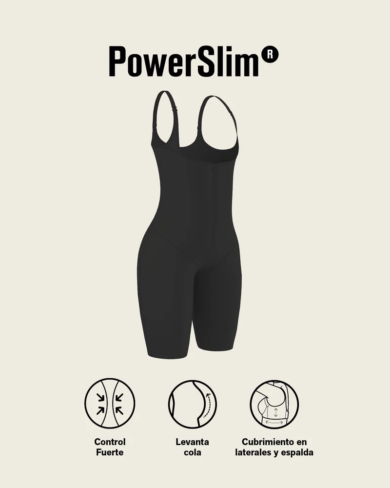 Body à fort contrôle abdominal avec effet fesses liftées