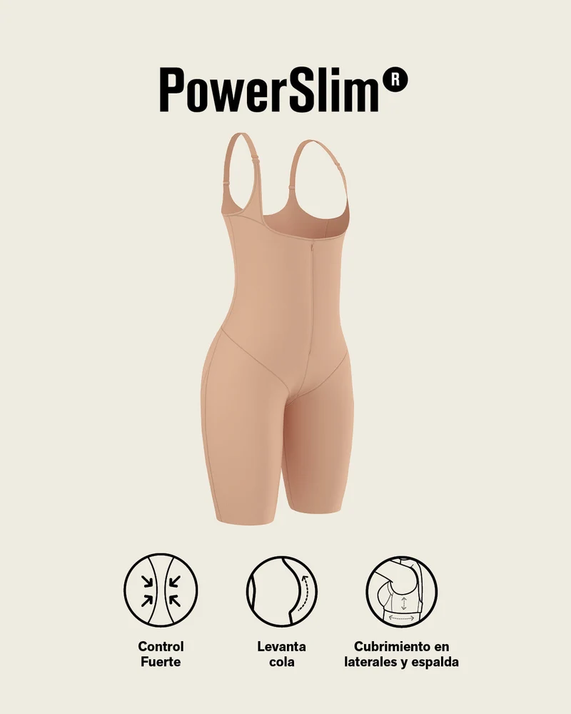 Body à fort contrôle abdominal avec effet fesses liftées