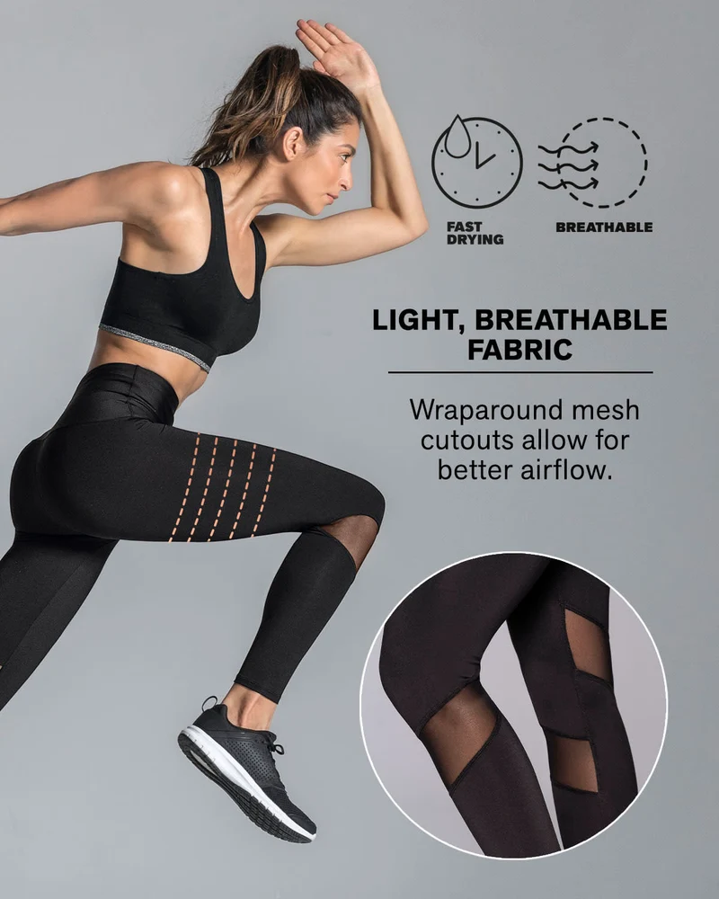 Legging de contrôle avec transparences